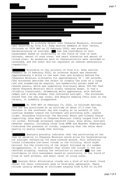 ICA UAP D001 Analysis Colorado Springs UAP Incident — p.3