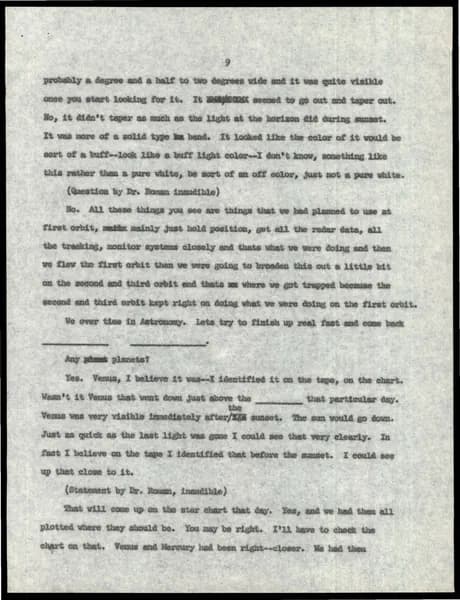 NASA UAP D015 Astronaut Scientific Debriefings 1962 1963 — p.10