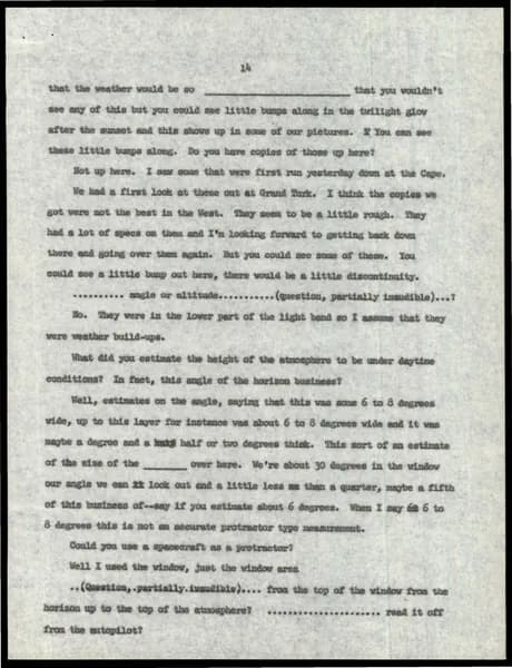 NASA UAP D015 Astronaut Scientific Debriefings 1962 1963 — p.15