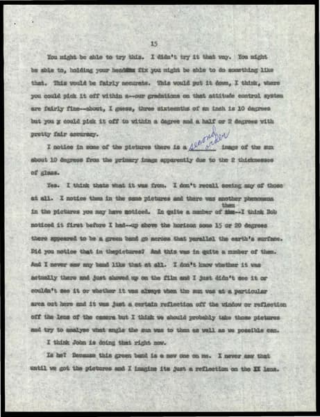 NASA UAP D015 Astronaut Scientific Debriefings 1962 1963 — p.16