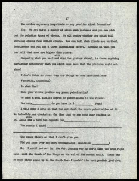 NASA UAP D015 Astronaut Scientific Debriefings 1962 1963 — p.18