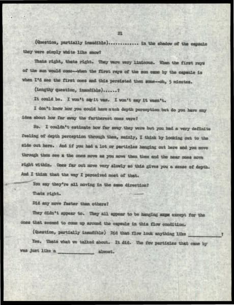 NASA UAP D015 Astronaut Scientific Debriefings 1962 1963 — p.23