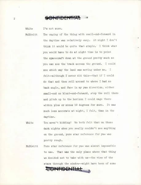 NASA UAP D017 Preliminary Gemini 4 Crew Debriefing Part2 1965 — p.8