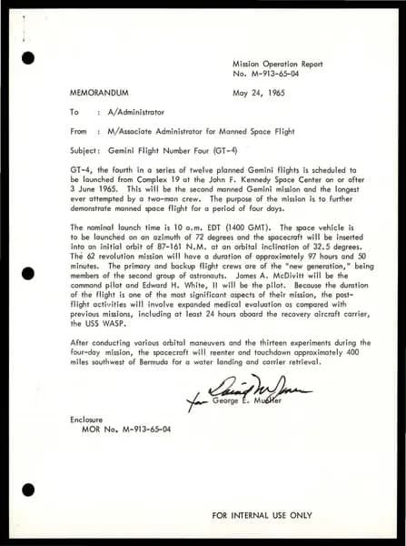 NASA UAP D018 Gemini 4 Experiment Debriefing 1967 — 第 8 頁