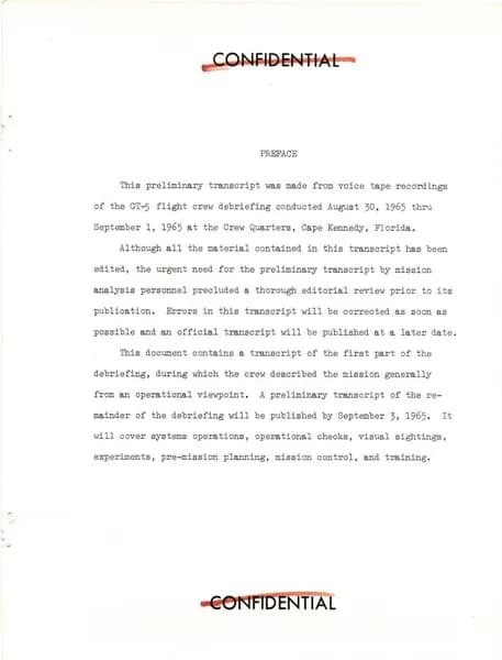 NASA UAP D019 Gemini 5 Technical Debriefing Part1 1965 — 第 3 頁