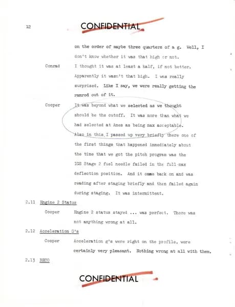 NASA UAP D019 Gemini 5 Technical Debriefing Part1 1965 — 第 17 頁