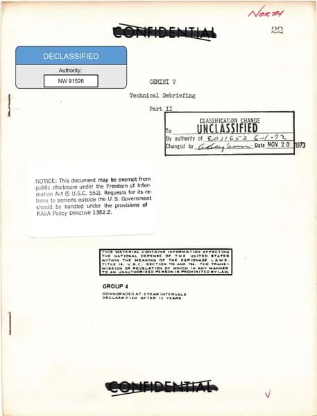 NASA UAP D020 Gemini 5 Technical Debriefing Part2 1965 — p.1