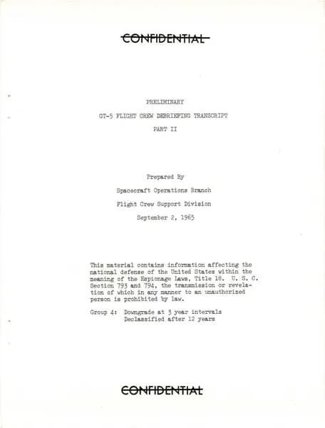 NASA UAP D020 Gemini 5 Technical Debriefing Part2 1965 — p.2