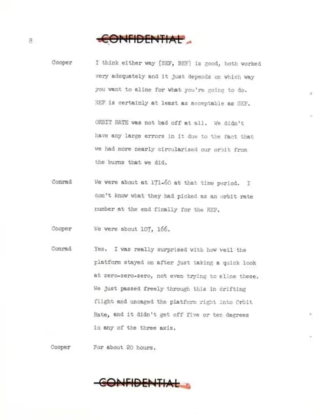 NASA UAP D020 Gemini 5 Technical Debriefing Part2 1965 — p.13