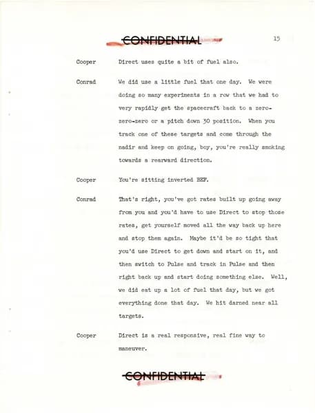 NASA UAP D020 Gemini 5 Technical Debriefing Part2 1965 — p.20