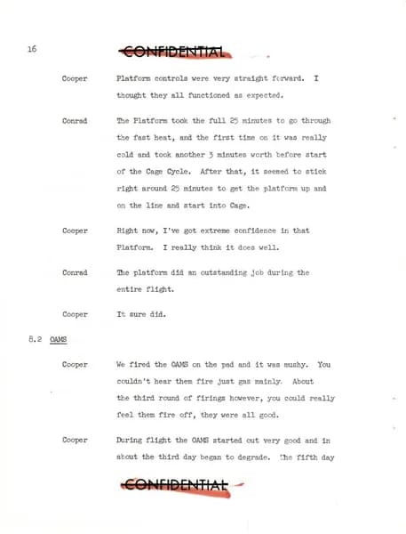 NASA UAP D020 Gemini 5 Technical Debriefing Part2 1965 — p.21