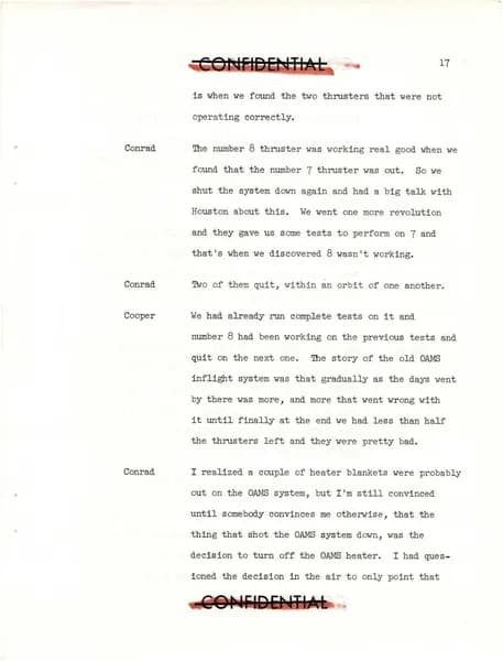 NASA UAP D020 Gemini 5 Technical Debriefing Part2 1965 — p.22