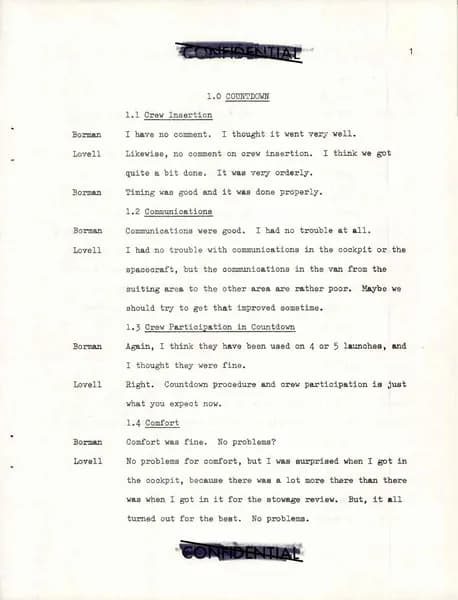 NASA UAP D021 Gemini 7 Technical Debriefing 1965 — p.11
