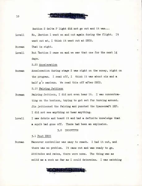 NASA UAP D021 Gemini 7 Technical Debriefing 1965 — p.20