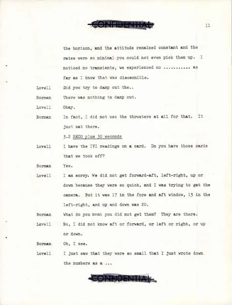 NASA UAP D021 Gemini 7 Technical Debriefing 1965 — p.21