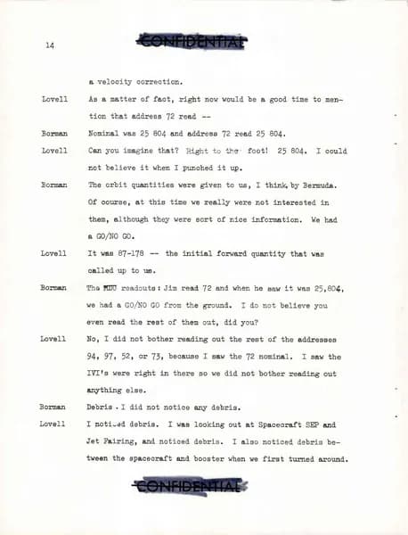 NASA UAP D021 Gemini 7 Technical Debriefing 1965 — p.24